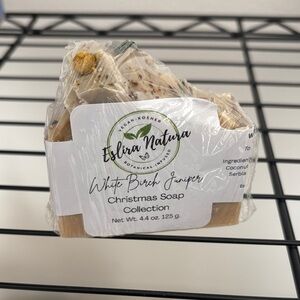 Eslira Natura White Birch Juniper Soap - Cream and Brown
